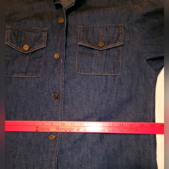 California Talls button front denim  Sz 10 🇺🇸 - Picture 11 of 15